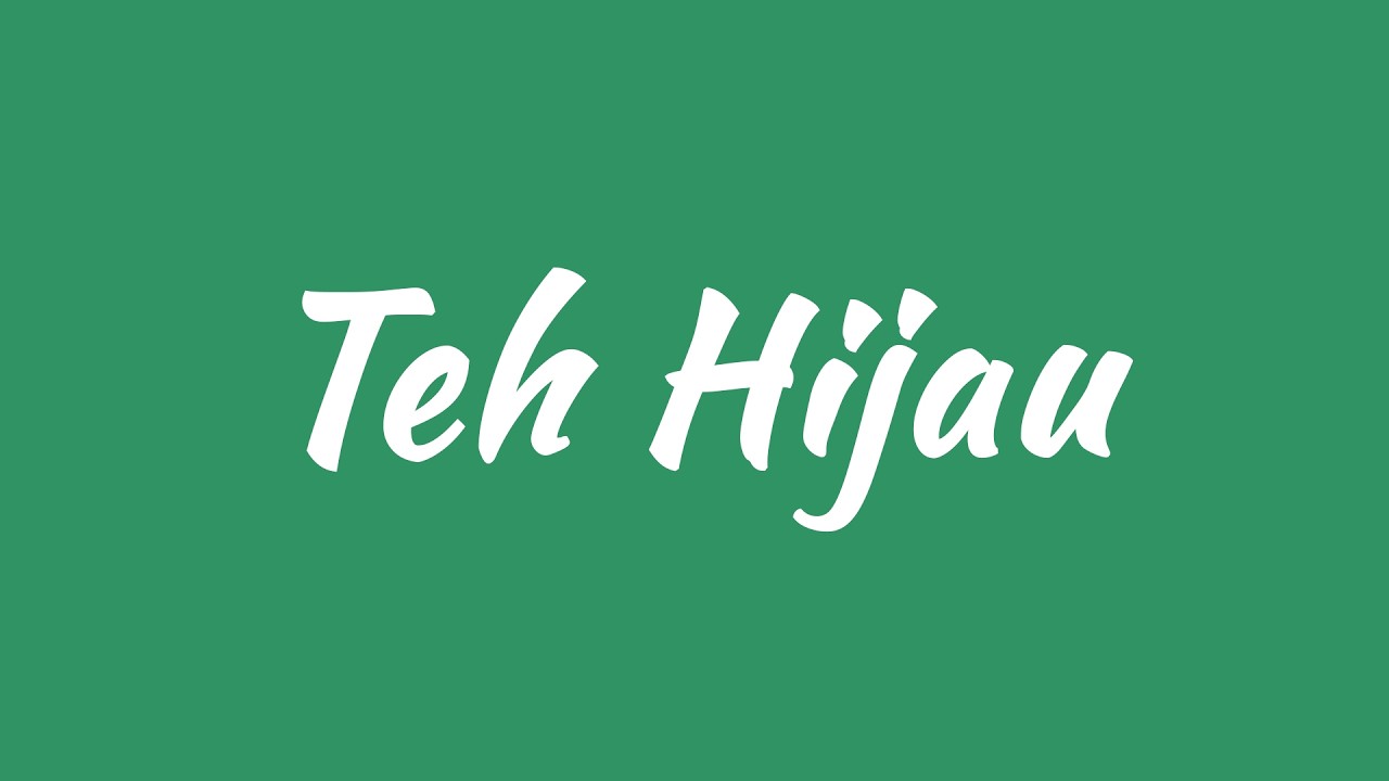 Cover Teh Hijau - Tulus