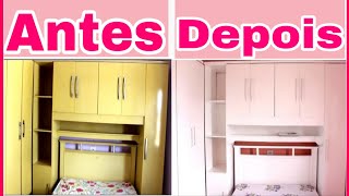 Pintei Meu Guarda Roupa De Branco - Reforma Do Quarto Parte 1