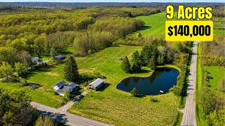 This Ohio Property Makes No Sense… 9 Acres + Pond for $140K