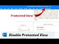 Easiest Way to Remove Protected View in Word β¨