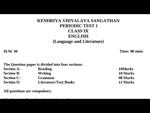 Class 9 English