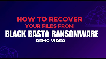 How to  Recover Your Files From Black Basta Ransomware |Demo video| #Black_Basta #ransomware #virus