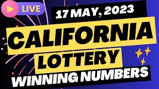 California Evening Lottery Drawing Results - 17 May, 2023 - Daily 3 - Fantasy 5 - SuperLotto Plus