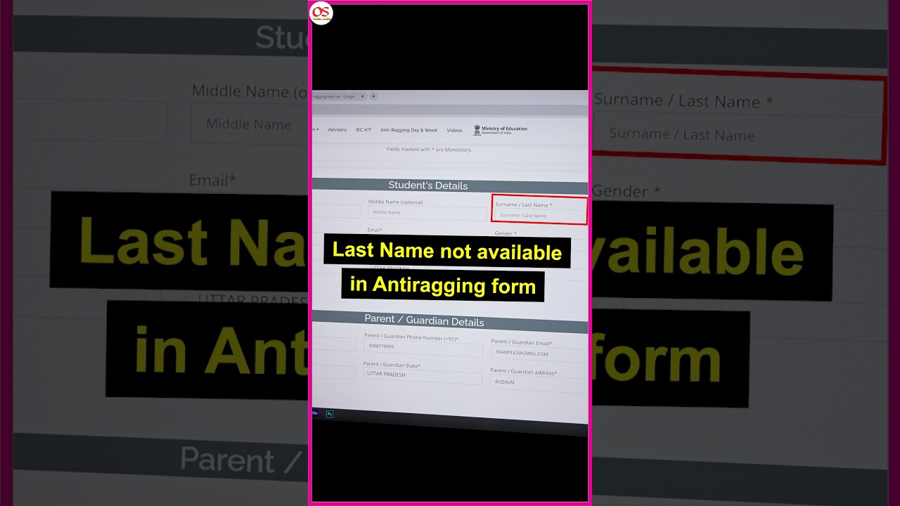 Last name not available in Anti-aging form 