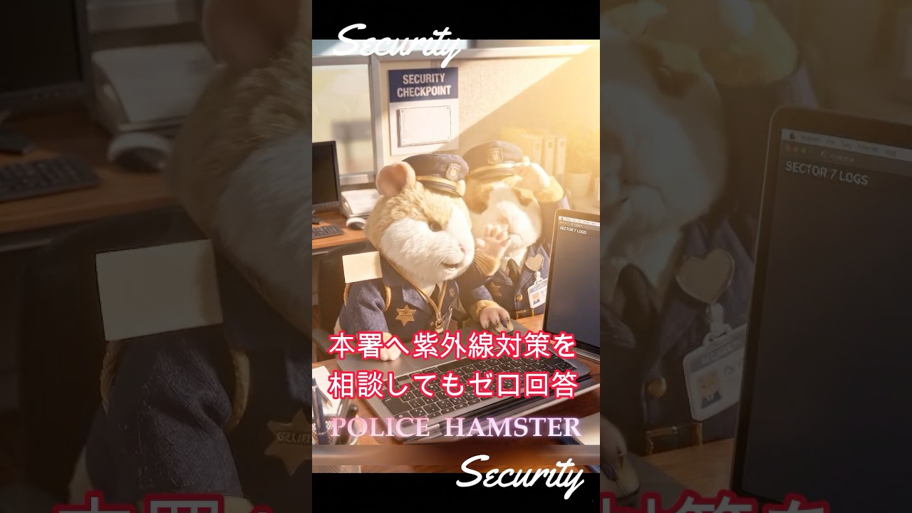 紫外線 紫外線対策 ゼロ回答 眩しい POLICE HAMSTER ミミクリーペット