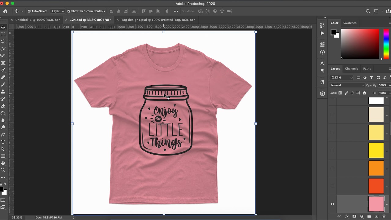 Download T-shirt Mockup Photoshop Tutorial - How to make a design ...