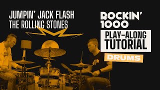 Drum Tutorial – Jumpin' Jack Flash (The Rolling Stones) | Rockin’1000 Play-Along