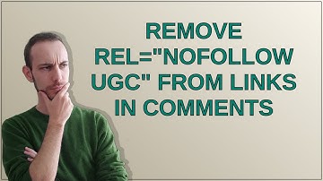 Wordpress: Remove rel="nofollow ugc" from links in comments