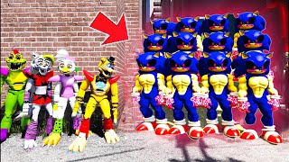 Can the SONIC EXE army defeat GLAMROCK FREDDY?