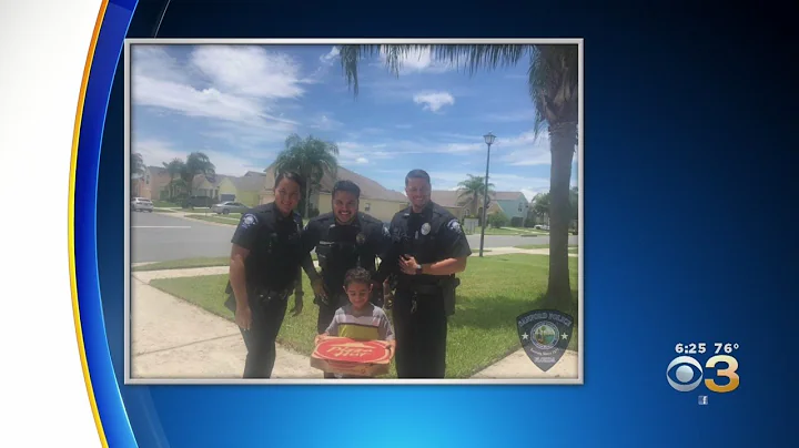Florida Police Officers Deliver Pizza To Teach Boy Lesson About 9-1-1