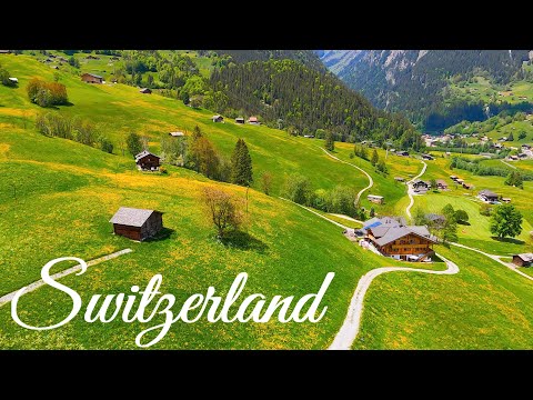 GRINDELWALD Switzerland • Heavenly Beautiful Valley | 4K 60p Video