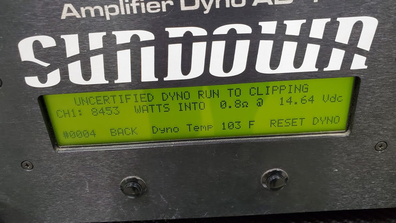 ***Двойная номинальная мощность!!!*** Тест динамометра Sundown Salt-4 Amp