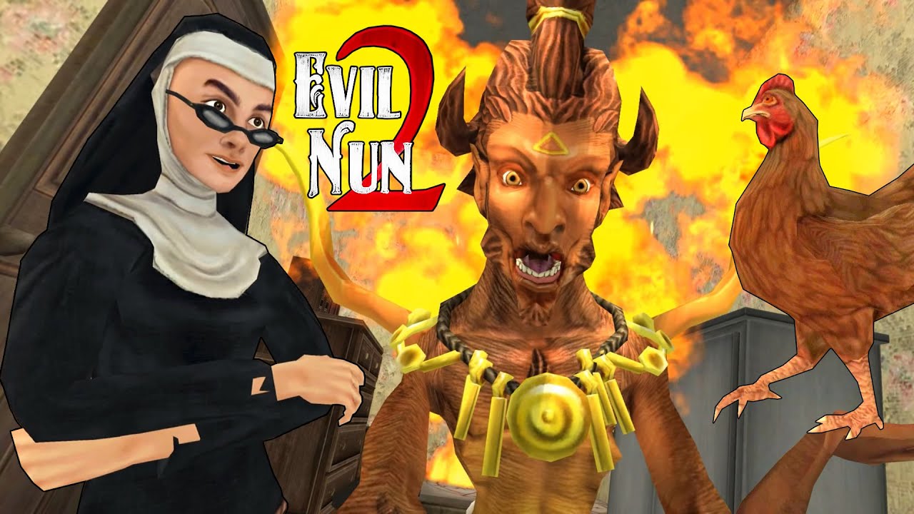 SCARY DEVIL APPEAR -  Evil Nun 2 Full Gameplay | Stealth Scary Horror Escape Game Adventure