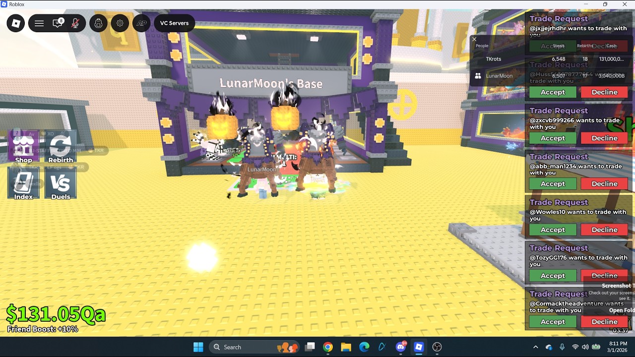 #shorts Trading In Roblox Steal A Brainrot!