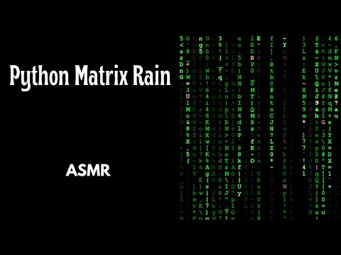 Coding Matrix Digital Rain in Python (Pygame) | Satisfying ASMR