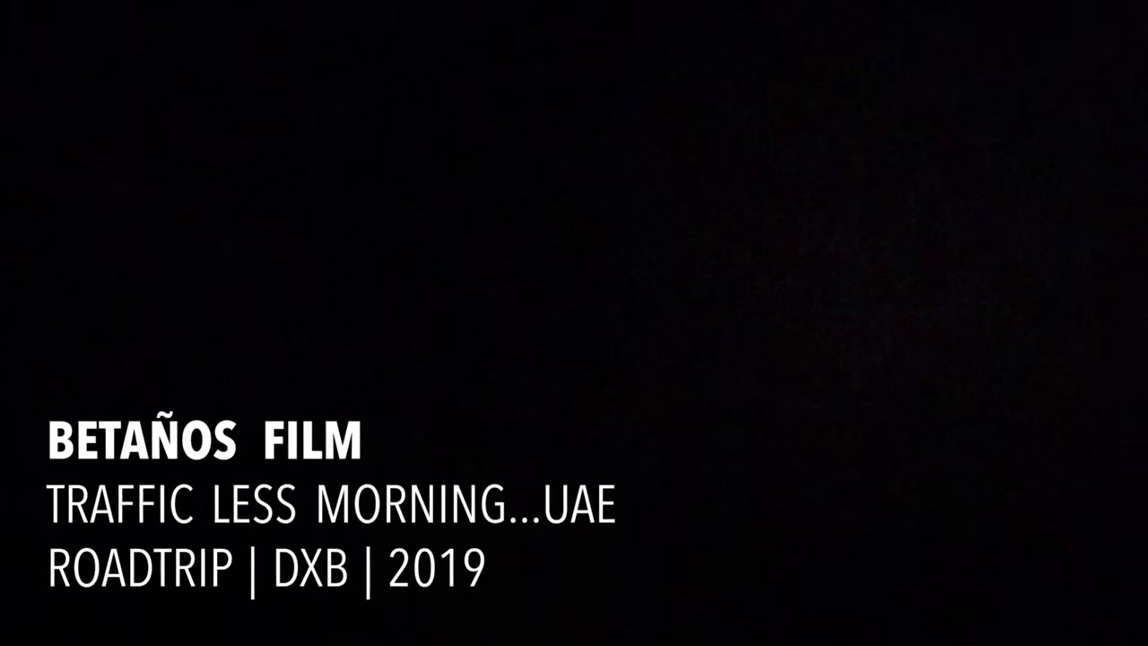 Dubai early morning traffic less road, United Arab Emirates the weather channel