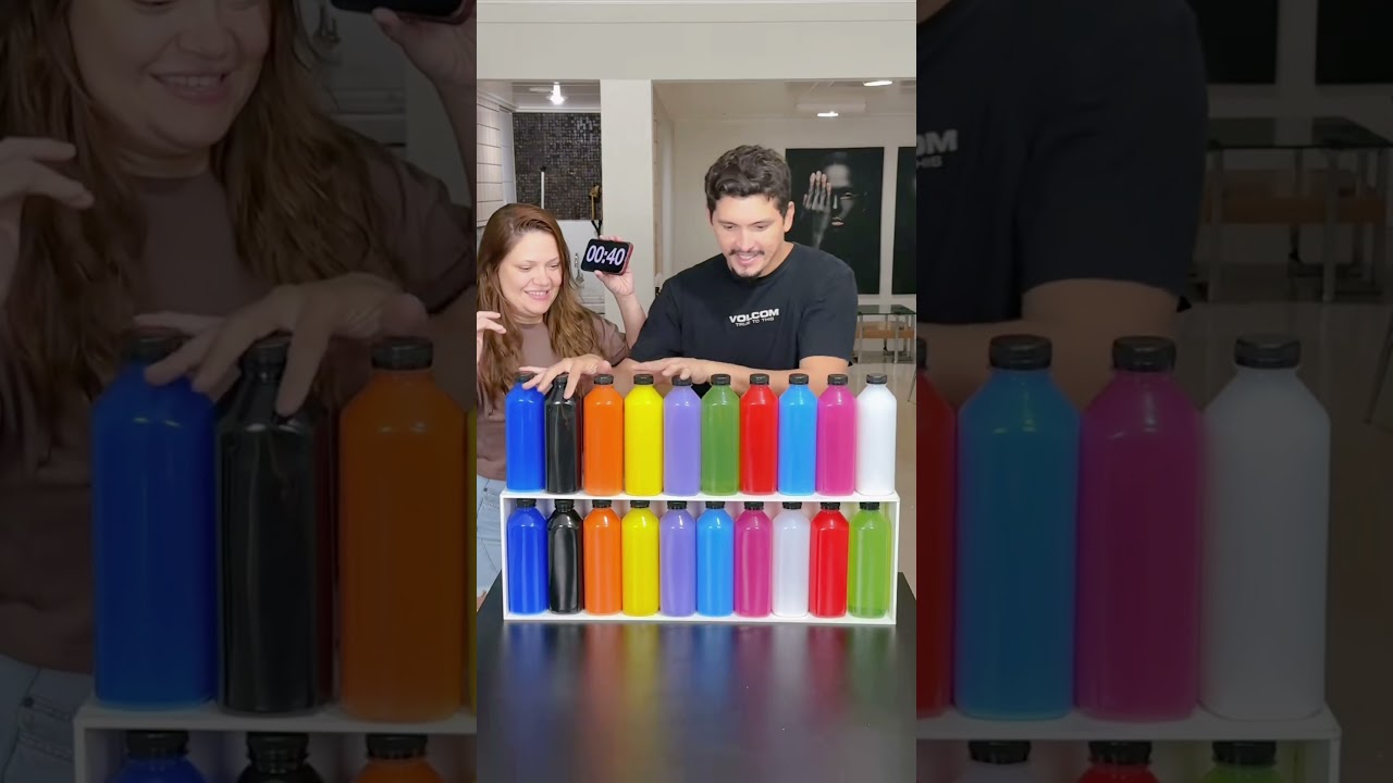 Fun Color bottle game with stop watch!  