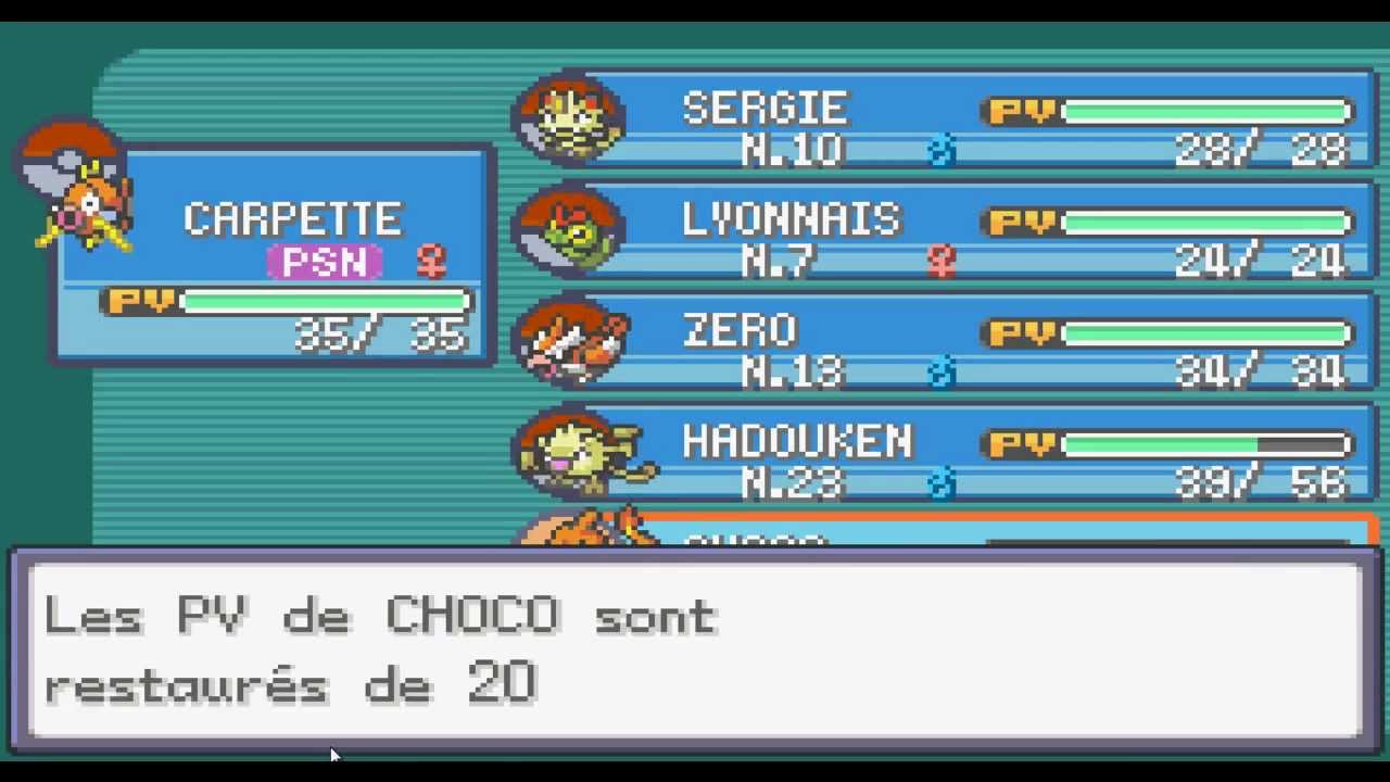 pokemon rouge feu [nuzlocke challenge] #part 17 (HD) sergie est dans l