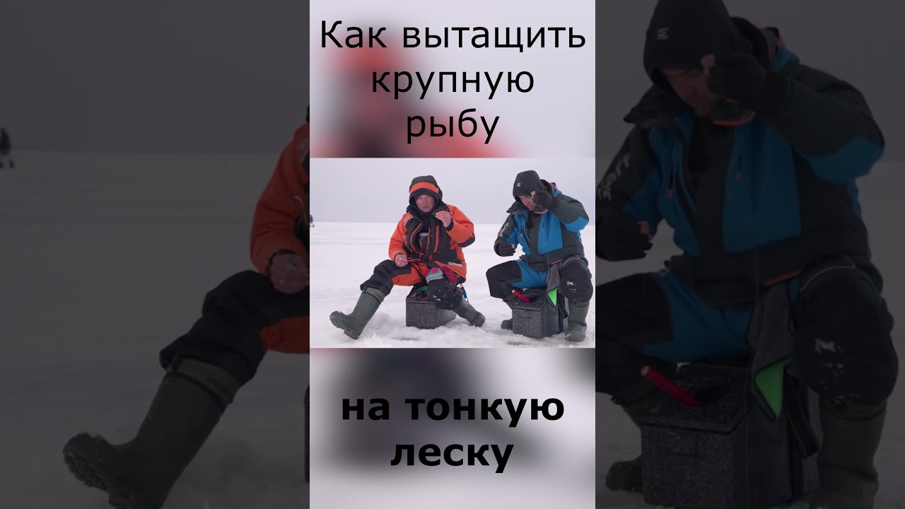 Как вытащить крупную рыбу на тонкую леску?