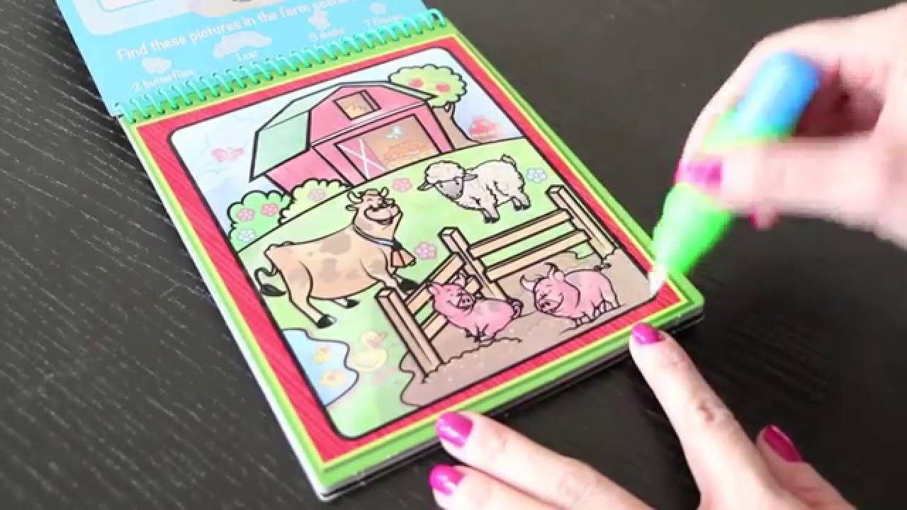 Coloring Book Using Water Melissa & Doug Water Wow! Coloring Books