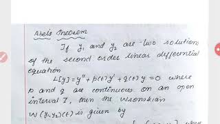 Abel's Theorem