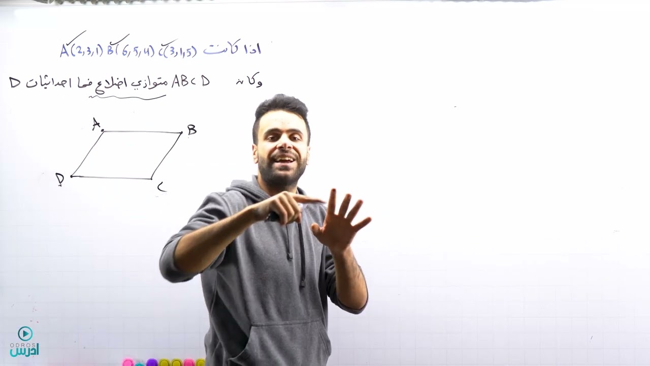 حل كتاب التمارين للمستقيمات الجزء الاول(توجيهي علمي) - الأستاذ منذر أبو عواد