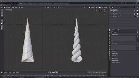 Blender 2.8 Unicorn Horn Modeling Tutorail