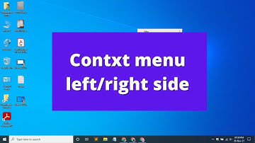 How to change the context menu position from left to right in Windows