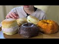 【咀嚼音】とろ〜りチョコドーナツ、あんバタースフレ、クグロフカスタード、マリトッツォ、キャラメルスフレ/과자를 먹는 소리/The sound of eating dessert【ASMR】【食べる】