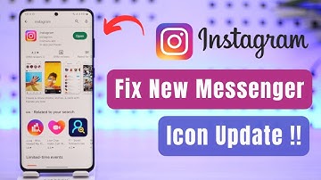 Fix Instagram Messenger Update Not Showing Instagram Message Icon Missing!