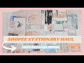 Shopee Stationary Haul 📦 INDONESIA (Aesthetic Bullet Journal, Washi Tape, Note,Tombow brush Pen dll)