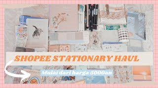 Shopee Stationary Haul 📦 INDONESIA (Aesthetic Bullet Journal, Washi Tape, Note,Tombow brush Pen dll)