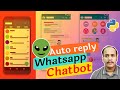 Whatsapp Chatbot Python Script Pywhatkit | Whatsapp chatbot kaise banaye