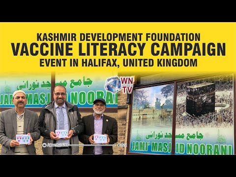Kashmir Development Foundation Vaccine Literacy Campaign event in Halifax, United Kingdom