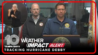 Gov. Ron DeSantis gives update on Hurricane Debby