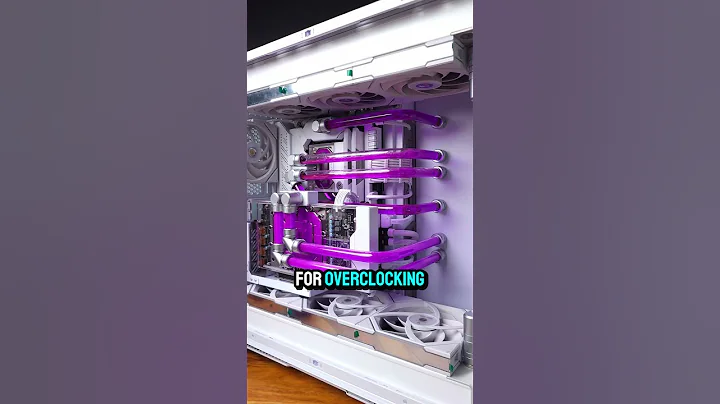 This custom loop liquid cooling looks amazing in this PC, but is it worth it? #shorts