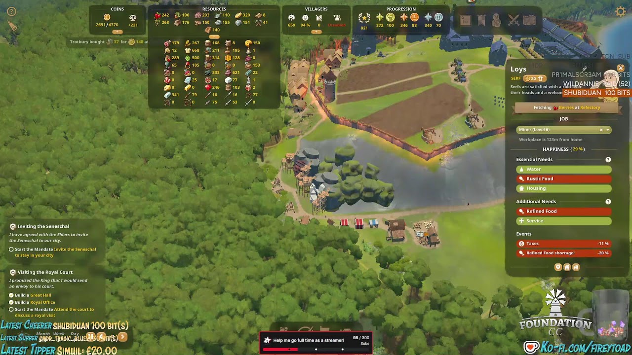 The town must grow! Game play questions welcomed