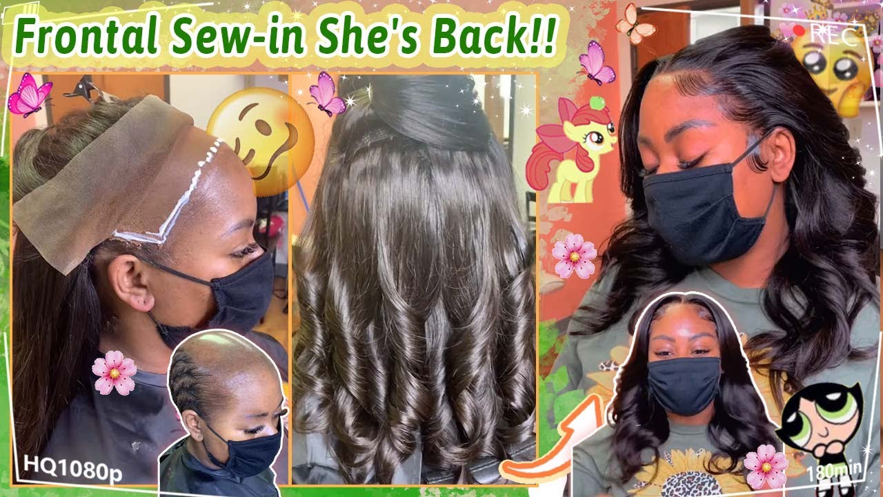 Alopecia Solving: Frontal Sew-In Weave Tutorial | Invisible Lace + Human Hair 