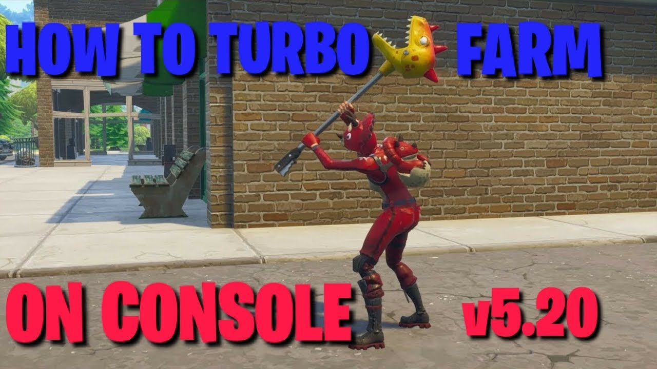 How to TURBO FARM on CONSOLE *NEW*. (Fortnite Battle Royale)