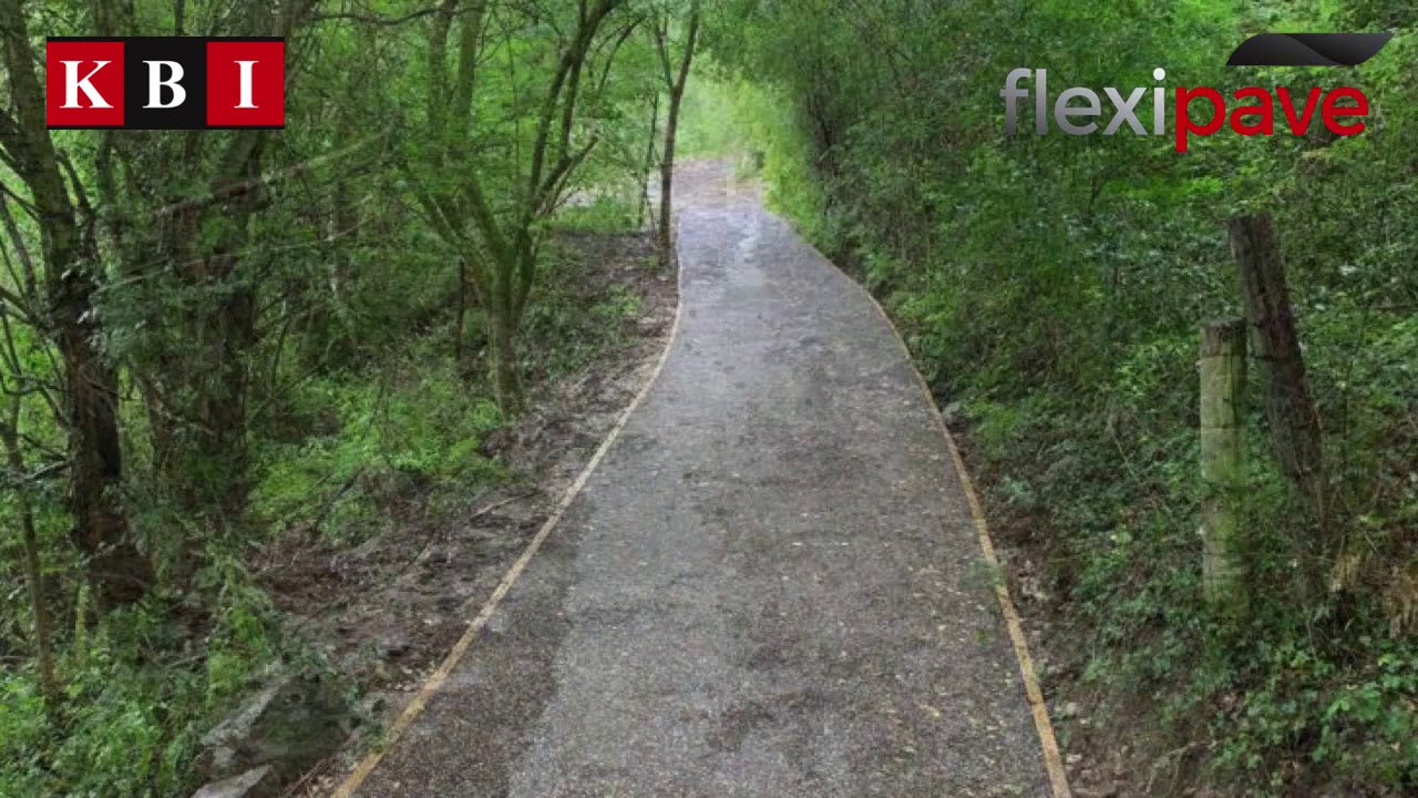 Resurfacing an outdoor trail with KBI Flexipave