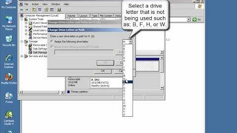HOWTO: Change Network Drive Letter