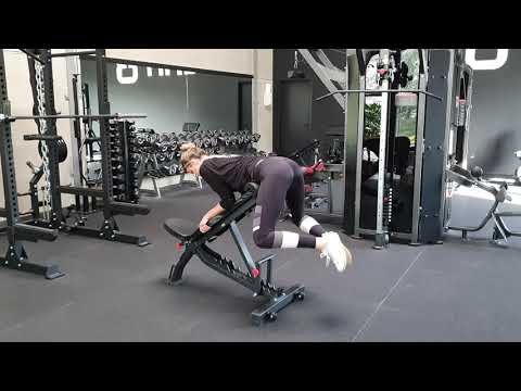 Incline Bench Frog Reverse Hyperextension