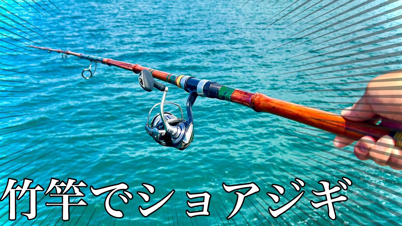 Are bamboo lure rods usable?! Shore jigging with a homemade bamboo