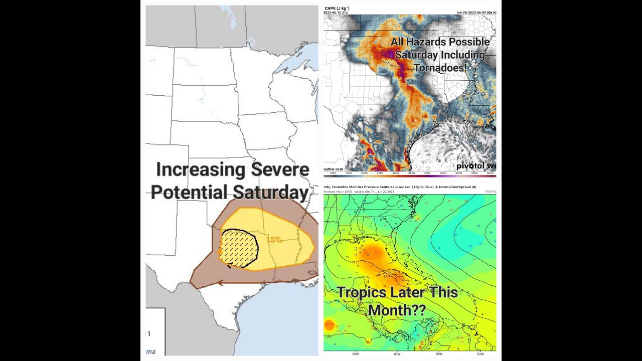 Severe Storm Chances Increase Heading Into The Weekend! Saturday Could ...