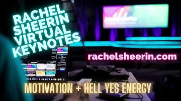 Mini Motivational Keynote for Virtual Event from Rachel Sheerin - 2020