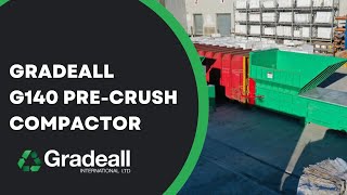 Pre-Crush Compactor for Bulky Waste | 10:1 Volume Reduction | Static Waste Compactor G140 | Gradeall