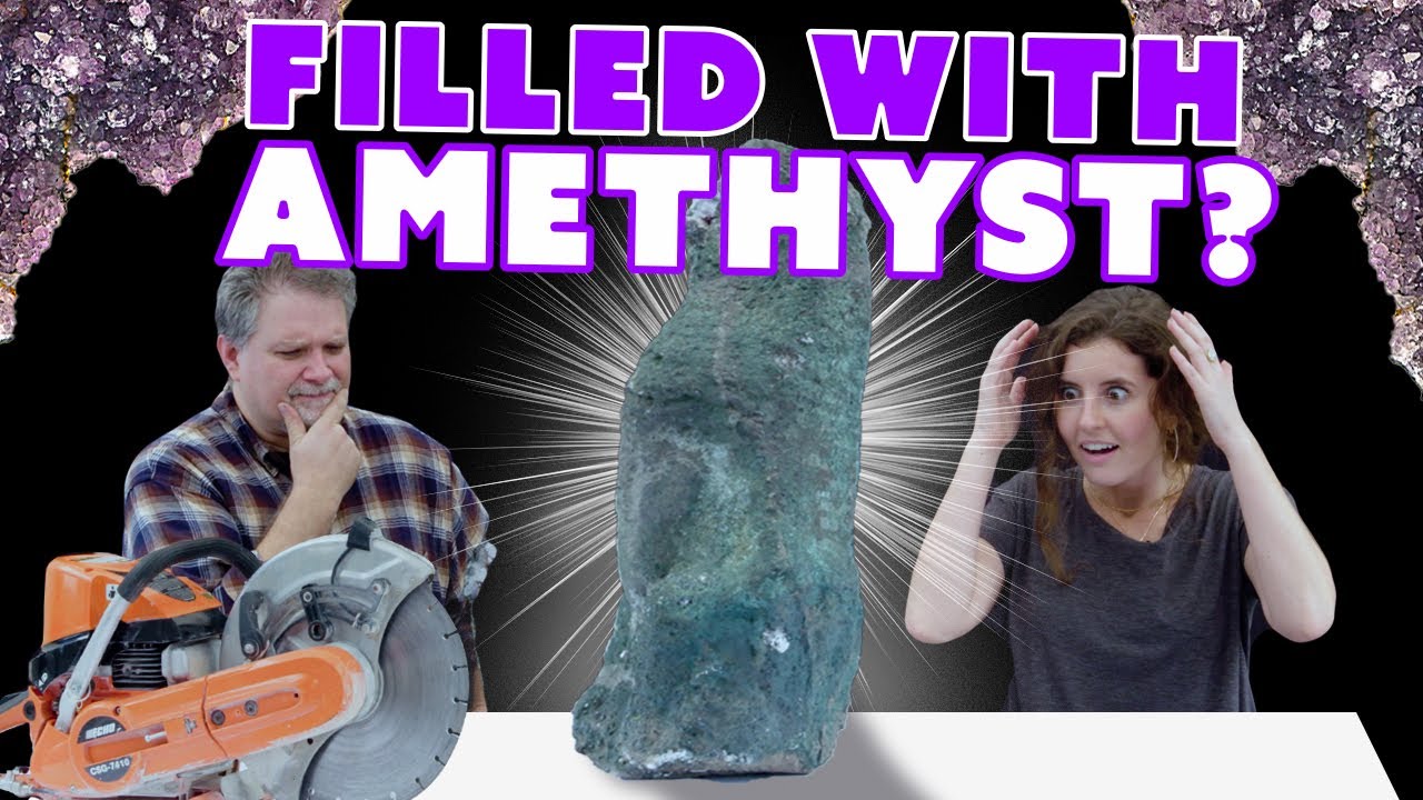 Разрезаем ОГРОМНУЮ аметистовую жеоду! Неожиданный результат...