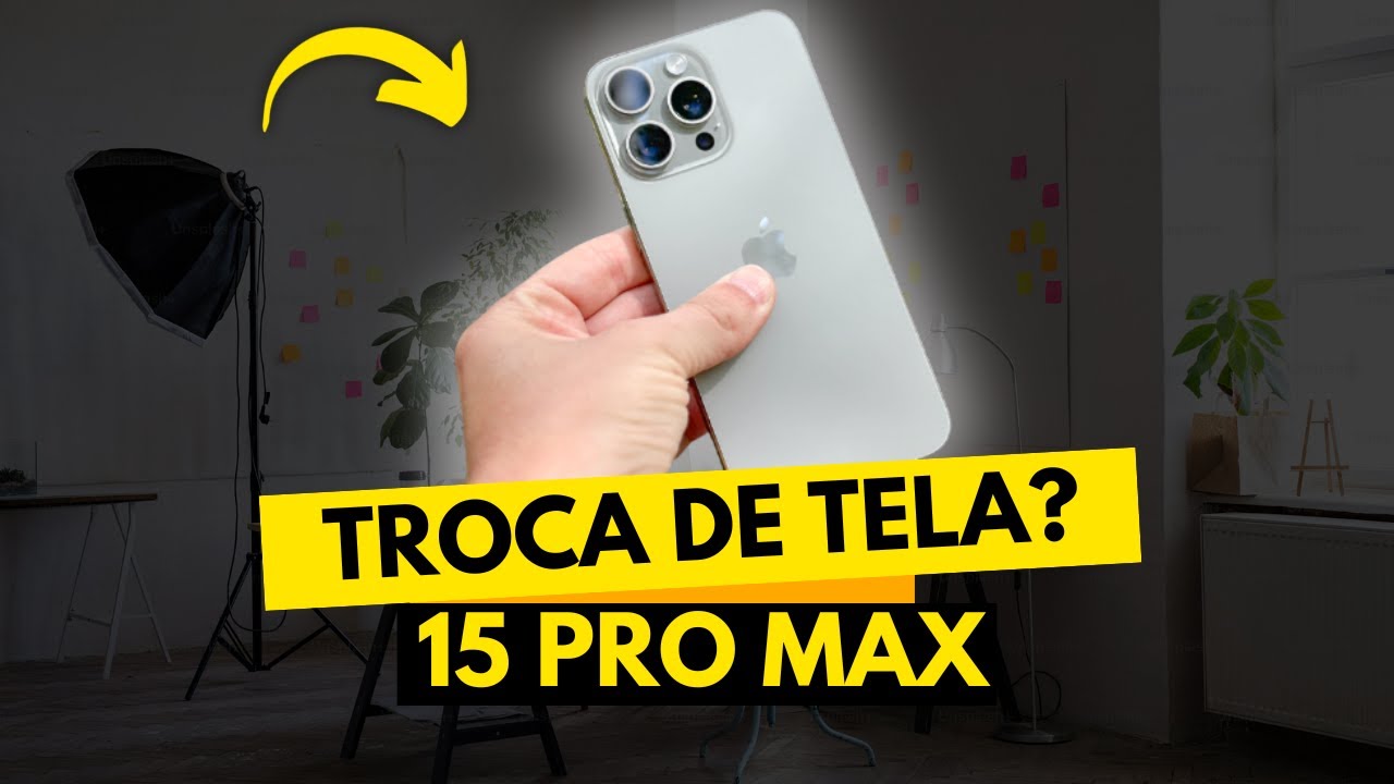 Quebrei a Tela do iPhone 15 Pro Max! Conserto Rápido e Preço