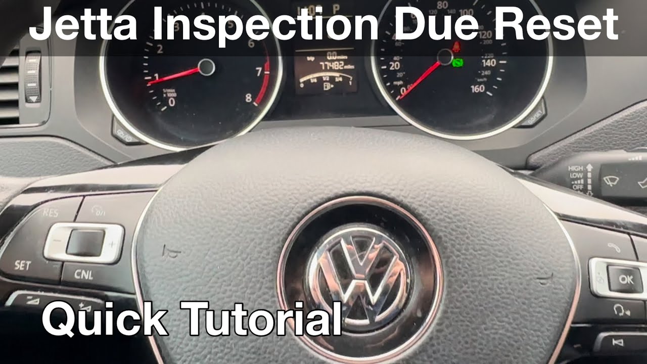 2016 Volkswagen Jetta inspection due reset YouTube