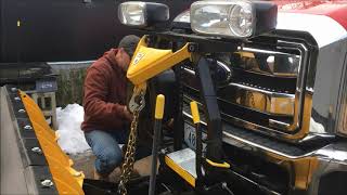 Taking Fisher Plow off Truck